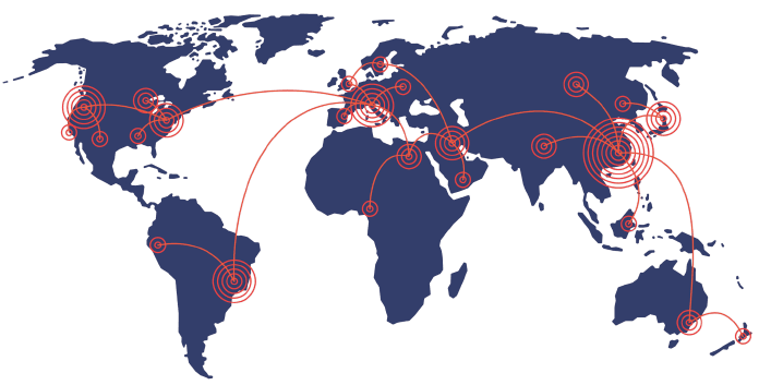 Global threat map