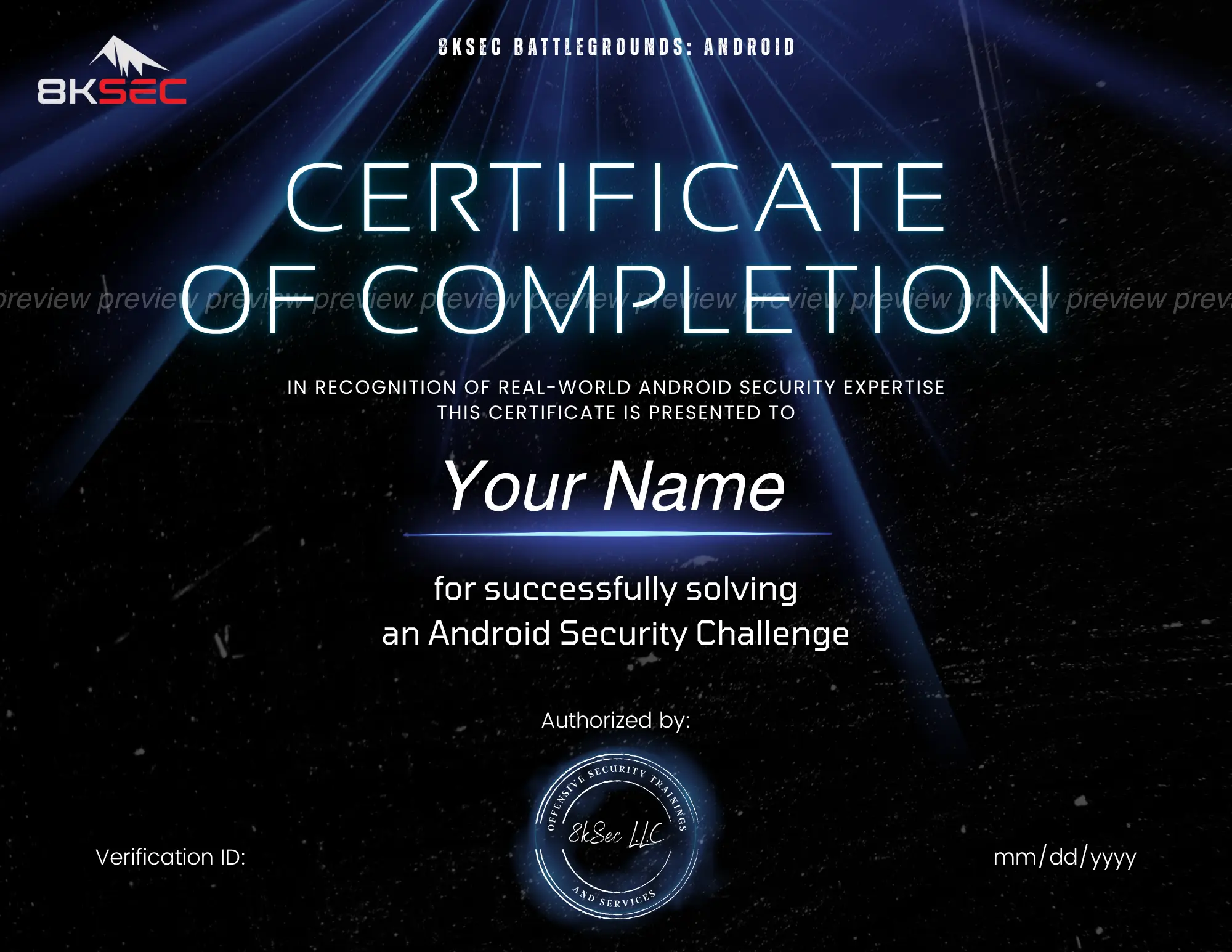 Android Lab Certificate