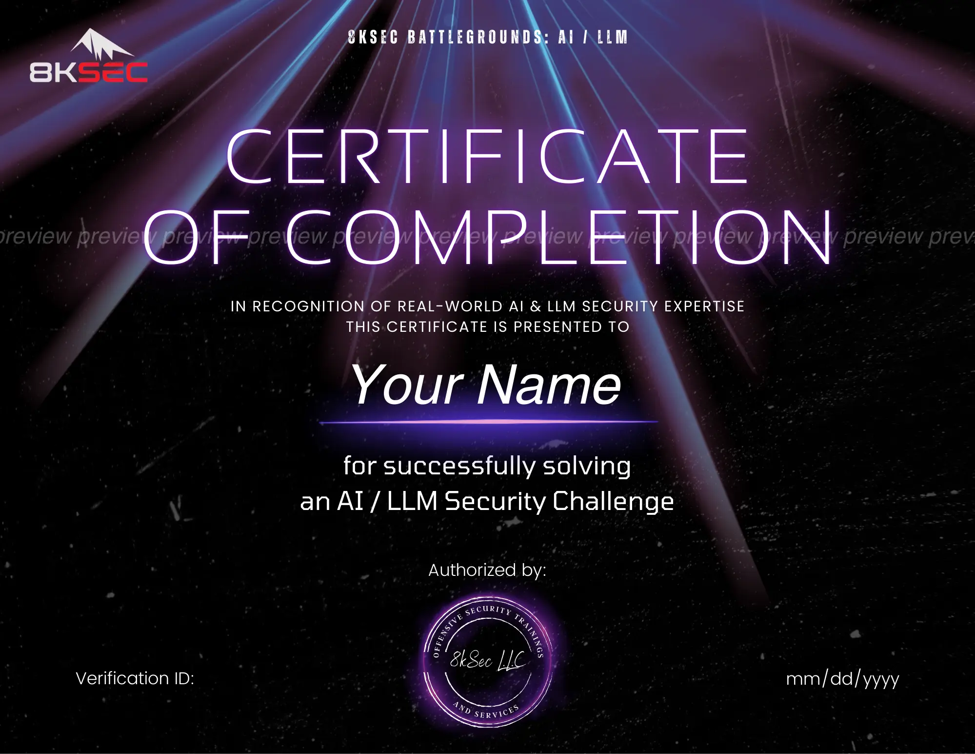 AI Lab Certificate