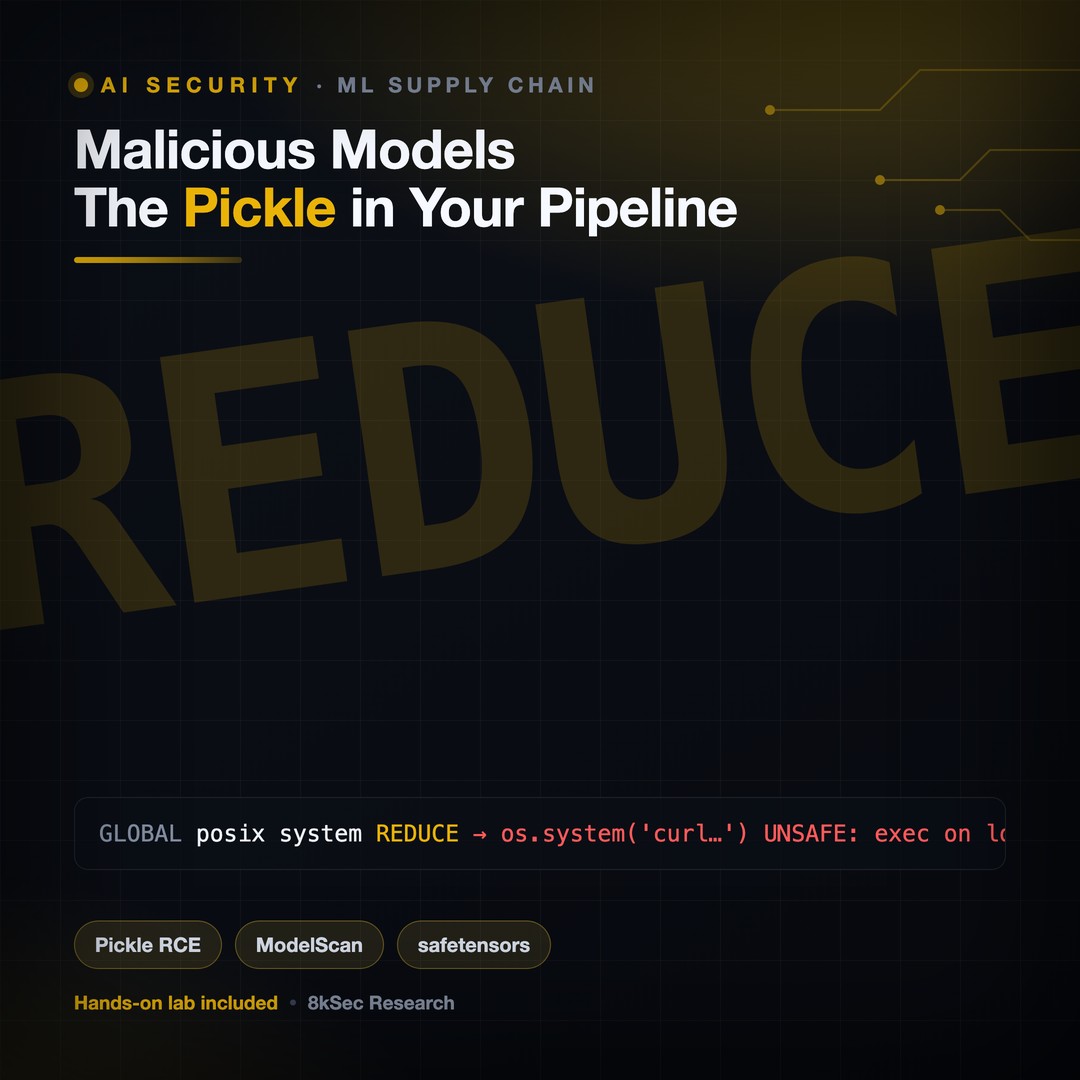 Malicious Models: The Pickle in Your ML Pipeline