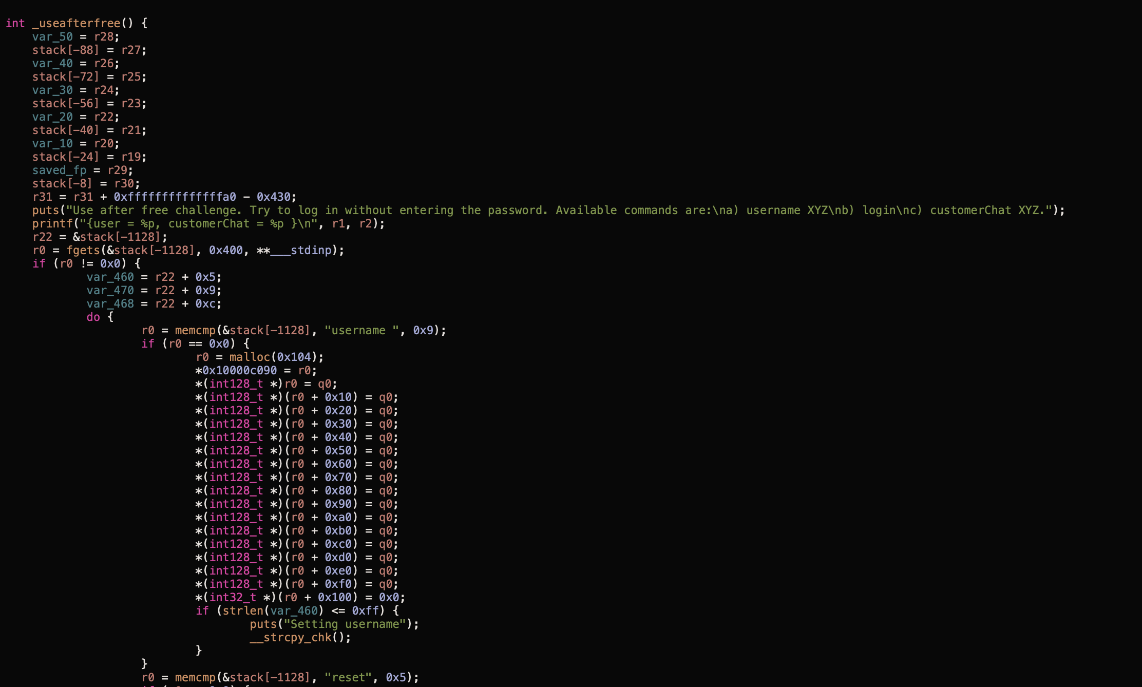 Hopper disassembly showing hidden reset command that frees user object