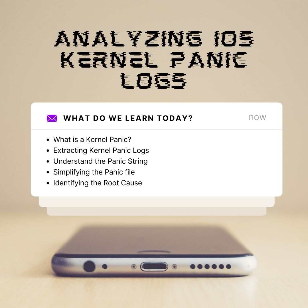 Analyzing iOS Kernel Panic Logs