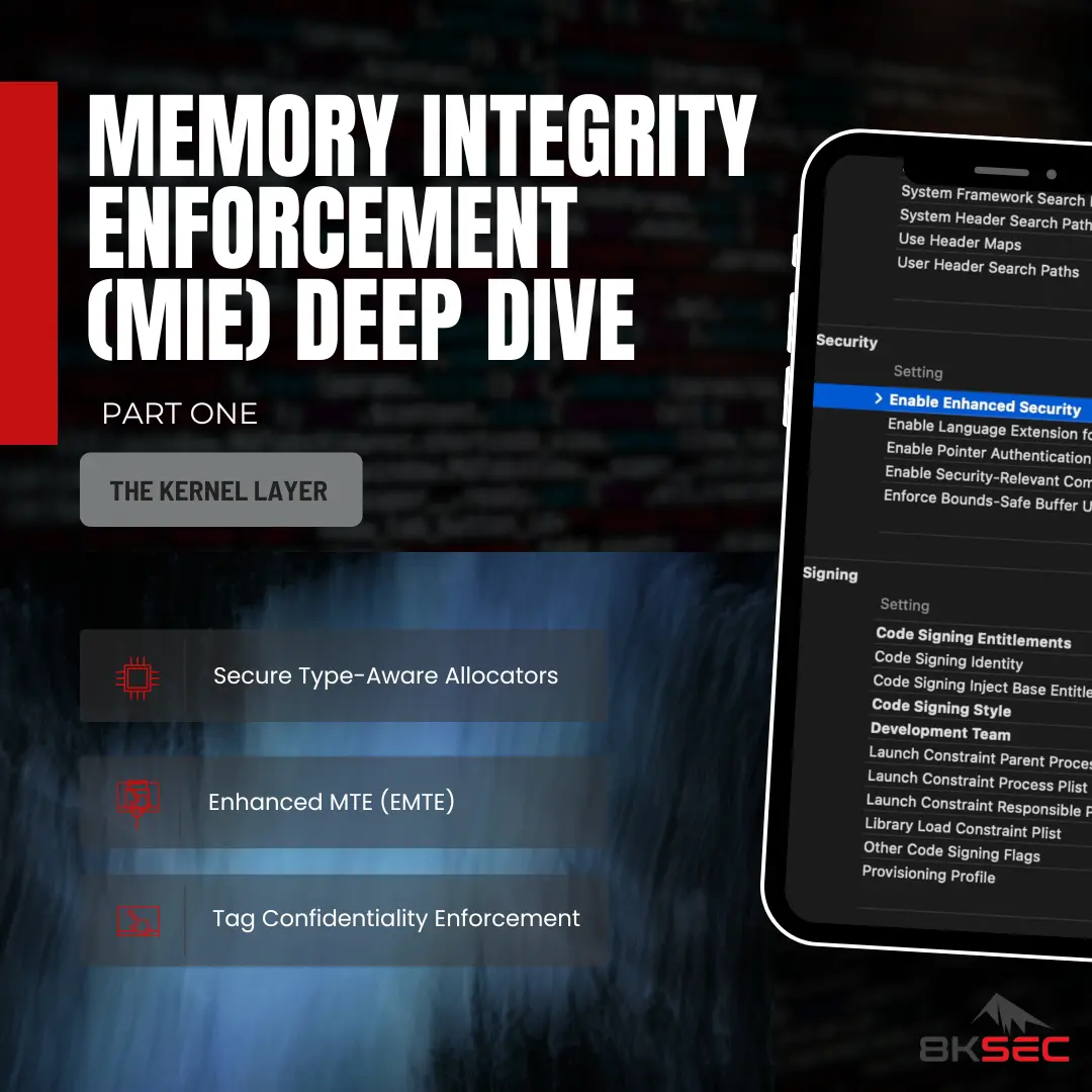 Memory Integrity Enforcement (MIE) on iOS Deep Dive – Part 1