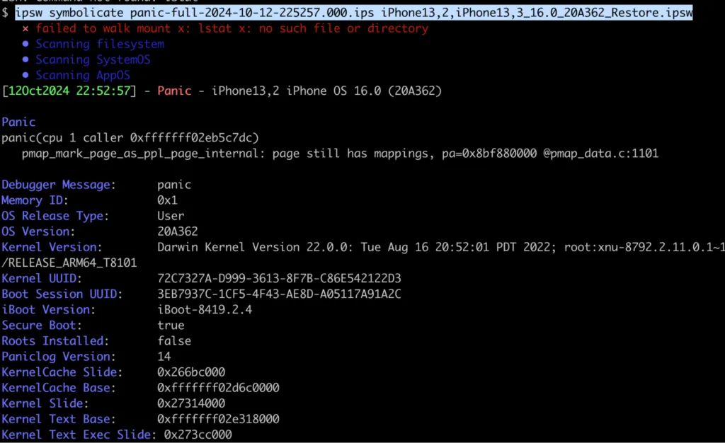 Analyzing IOS Kernel Panic Logs 8kSec Analyzing IOS Kernel Panic Logs 8kSec