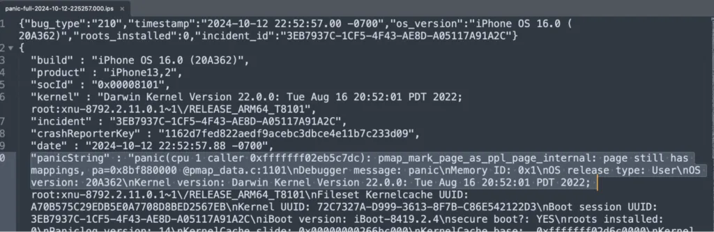 Analyzing IOS Kernel Panic Logs 8kSec Analyzing IOS Kernel Panic Logs 8kSec