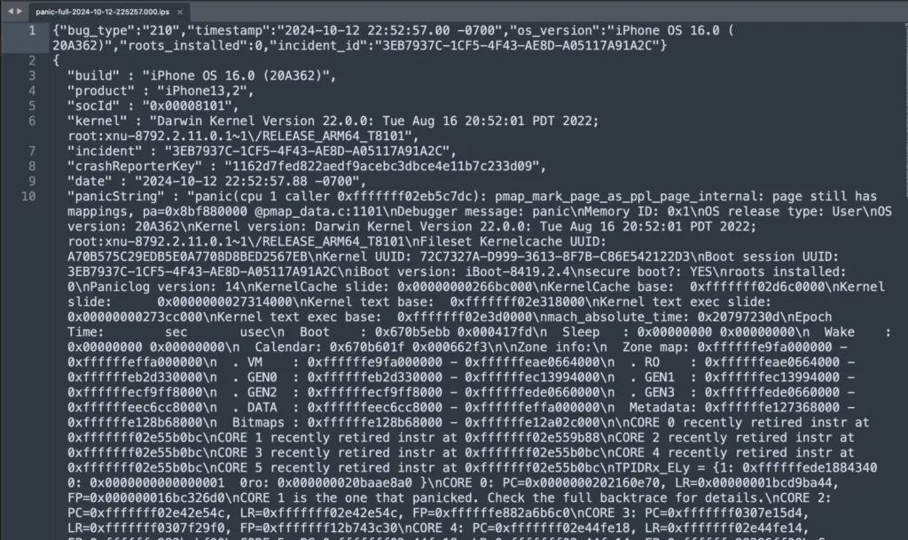 Analyzing IOS Kernel Panic Logs 8kSec Analyzing IOS Kernel Panic Logs 8kSec