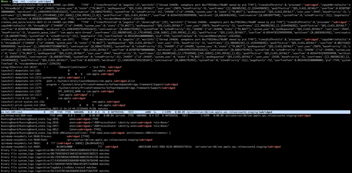 sysdiagnose_grep_subridged