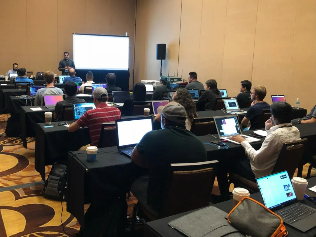 Wide view training session