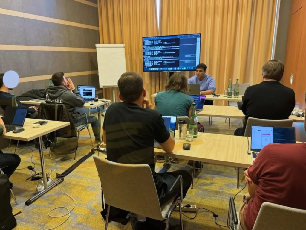 Participants in training