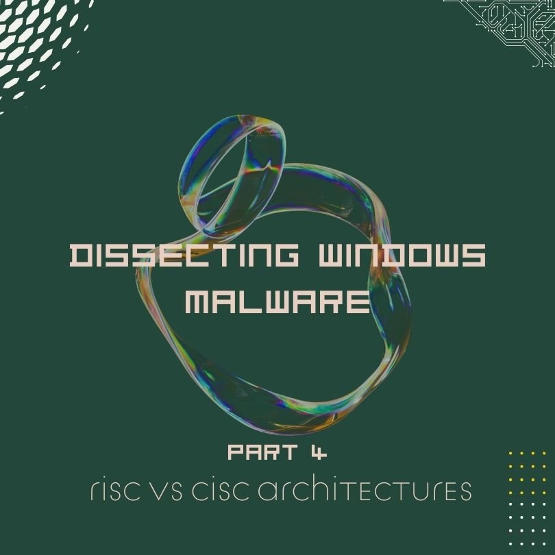 Dissecting Windows Malware Series - Risc Vs Cisc Architectures - Part 4
